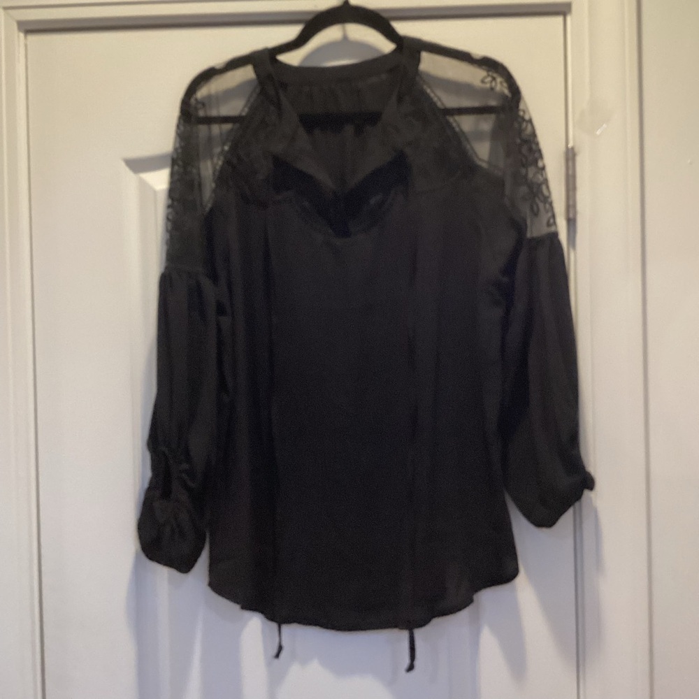Elegant Black Lace Top